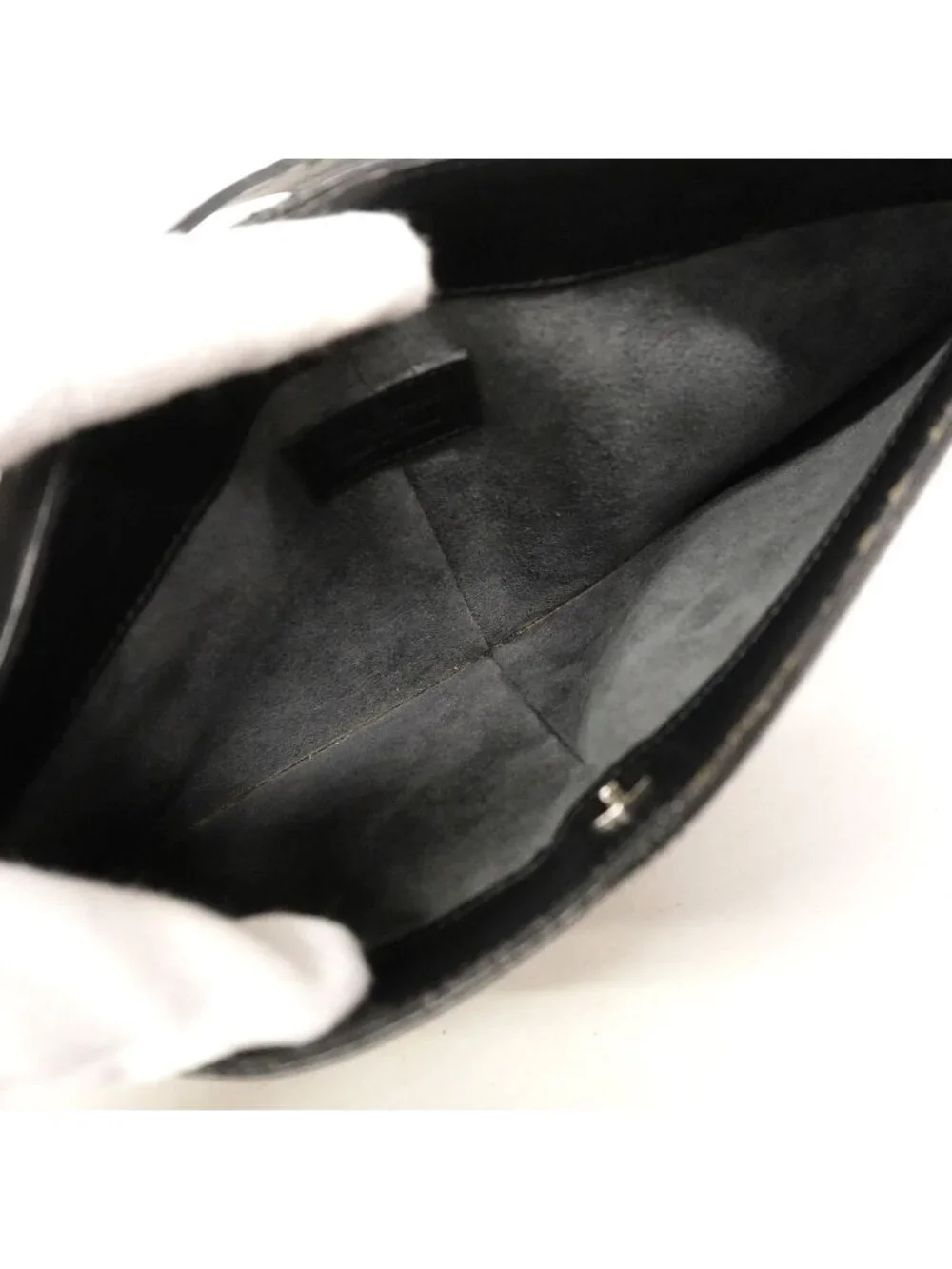 Louis Vuitton Pouch Epi Pochette Demilune Noir